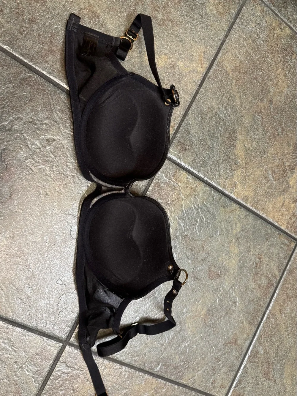 Honey Birdette Betty Tiger Black and Gold Lingerie Bra 32 F (DDD)